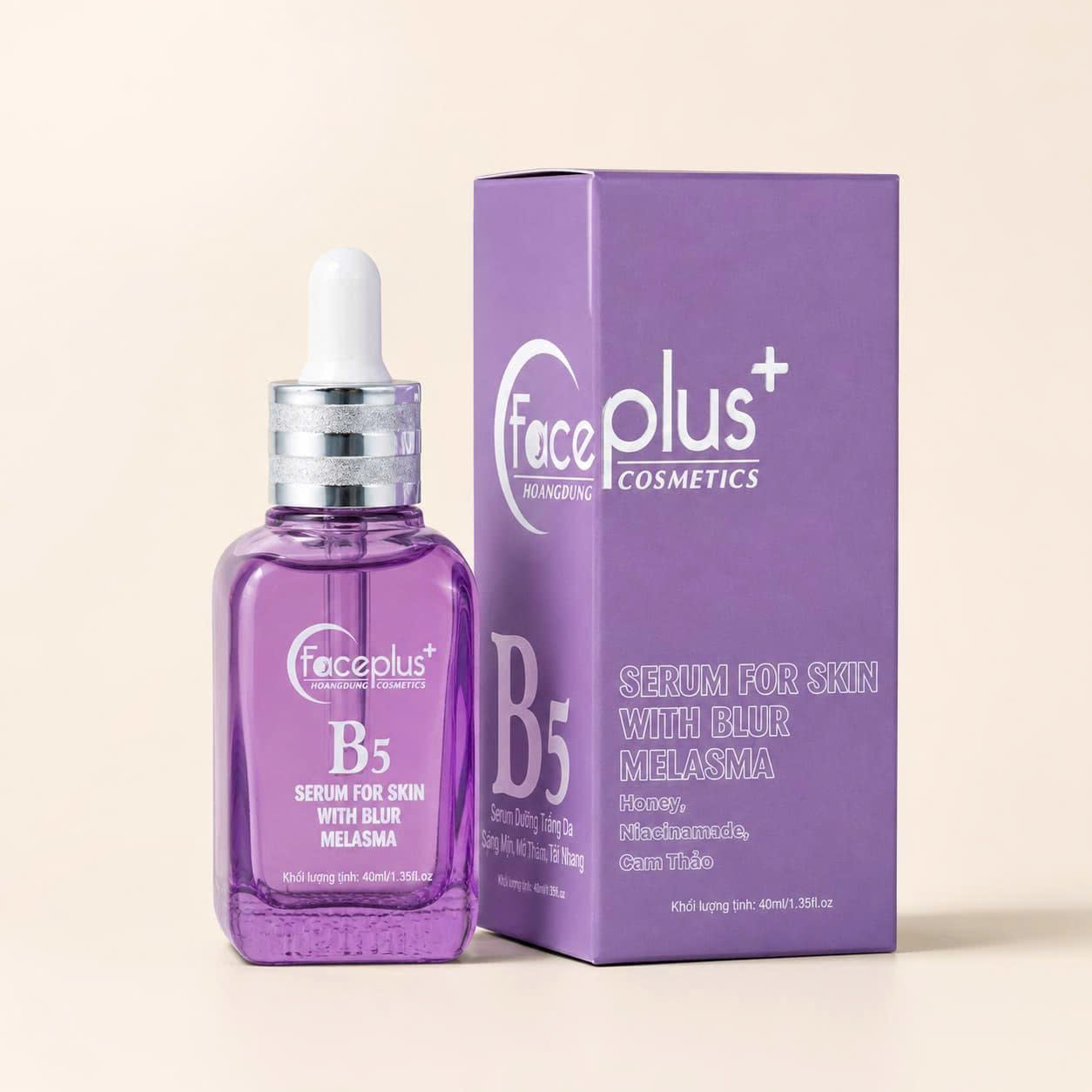 FACEPLUS+ B5 SERUM FOR SKIN WITH BLUR MELASMA Serum B5 hỗ trợ dưỡng sáng & chăm sóc da nám