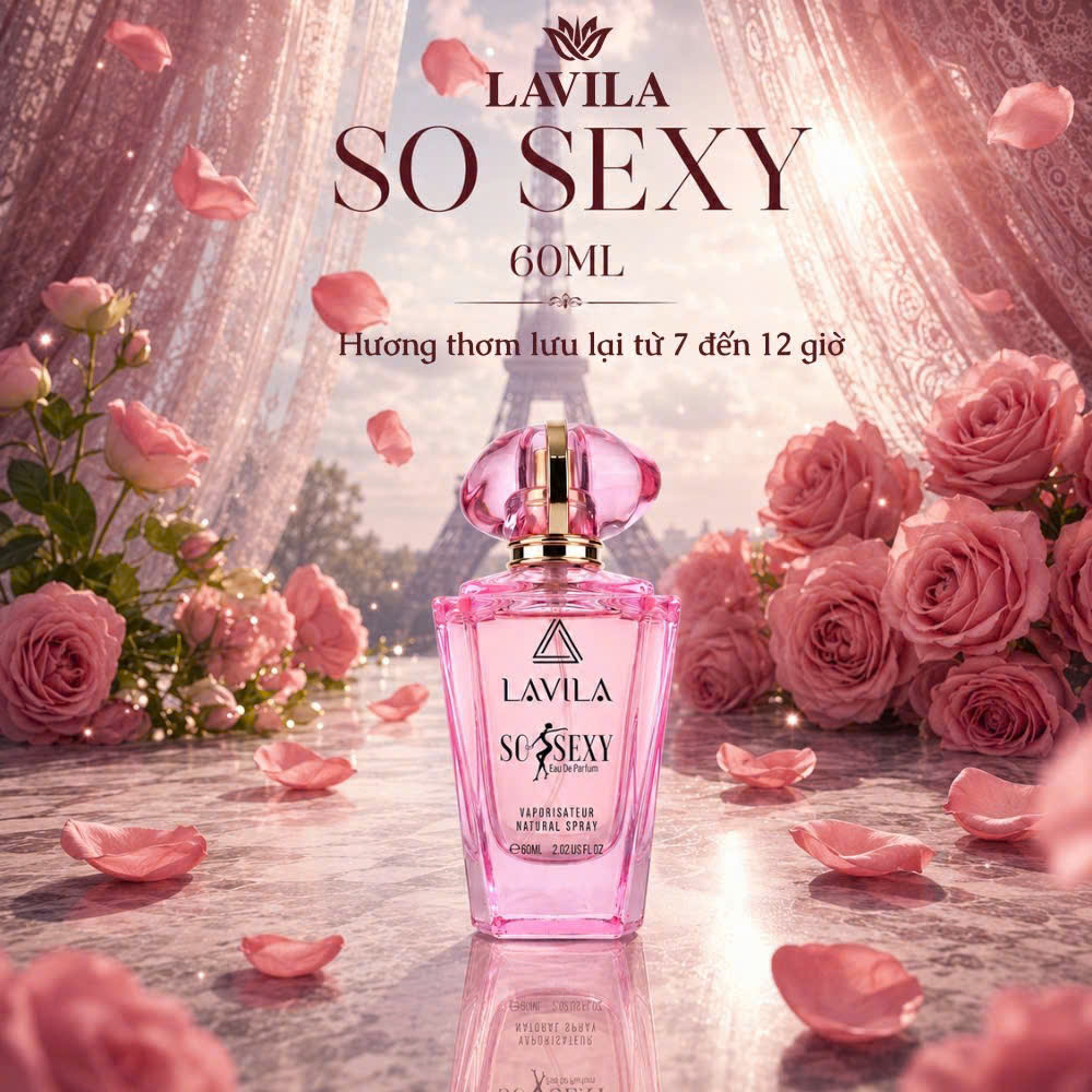 Nước Hoa Nữ LAVILA SO SEXY 60ML – Hương Thơm Nữ Tính, Quyến Rũ Và Cuốn Hút
